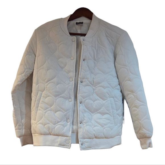 Free Haven Jackets & Blazers - Free Haven - NEW Spring Cropped Puffer Quilted Heart Shape Light Jacket